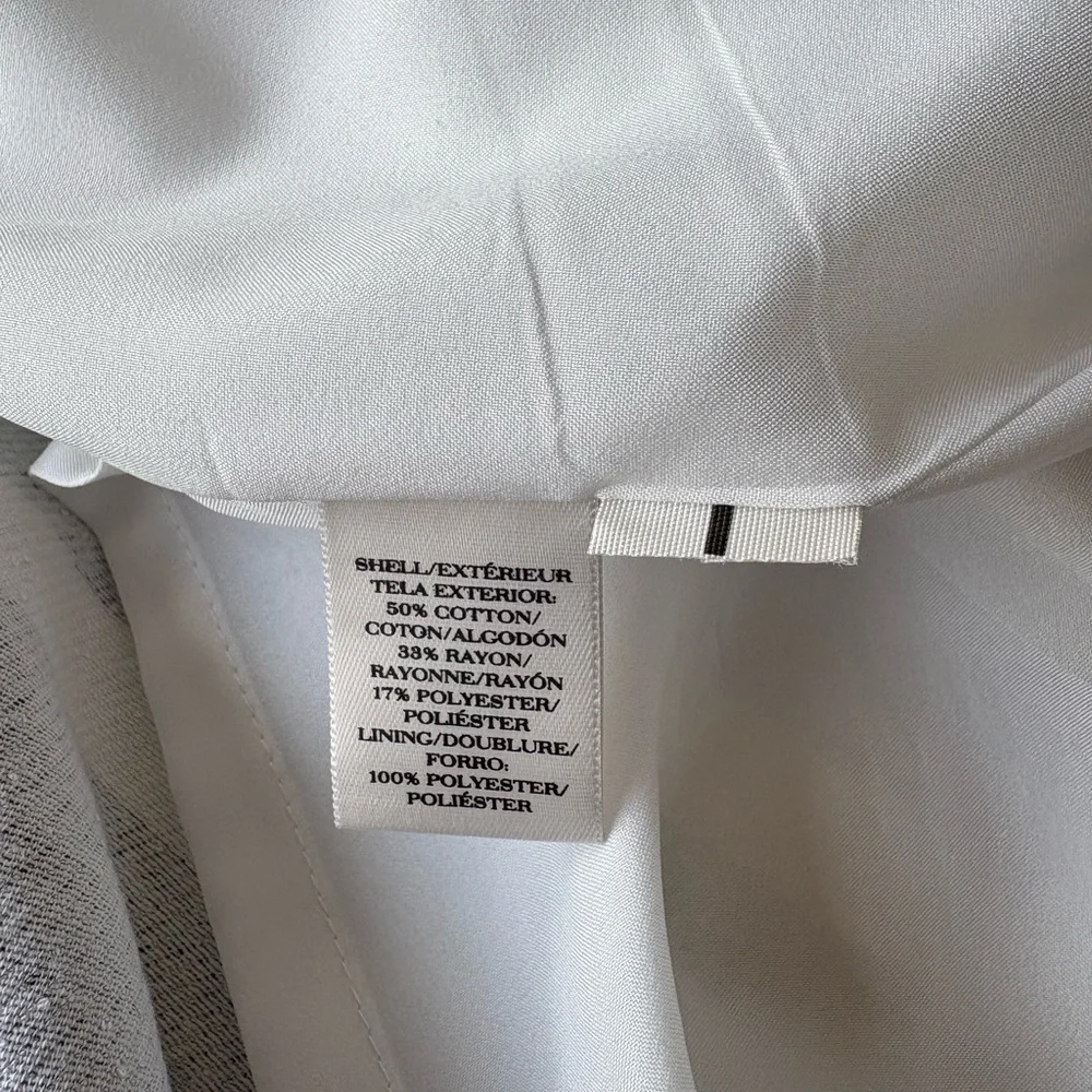 Ann Taylor Size 6 Cap Sleeve Dress Black White Stripe Cotton Blend Lined